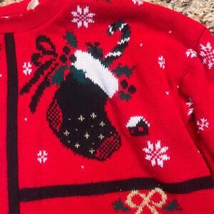 Vintage 1980's Nut Cracker Women  XL Ugly Christmas Sweater Holiday